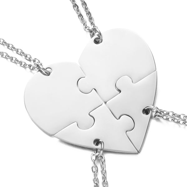 Stainless Steel Heart-shaped Necklace